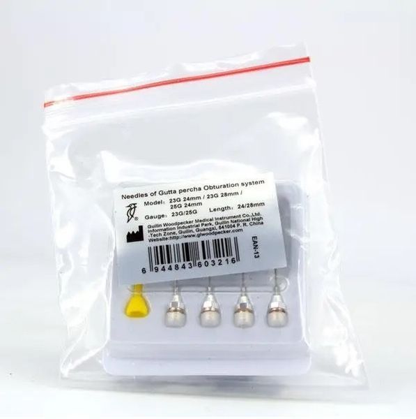 Woodpecker Fi-G - набор ассорти игл для инжектора, 23G/25G, 4 шт 1744355346 фото