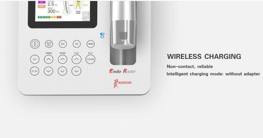Woodpecker Endo Radar &mdash; бездротовий портативний ендомотор з апекслокатором, White Endo Radar white фото