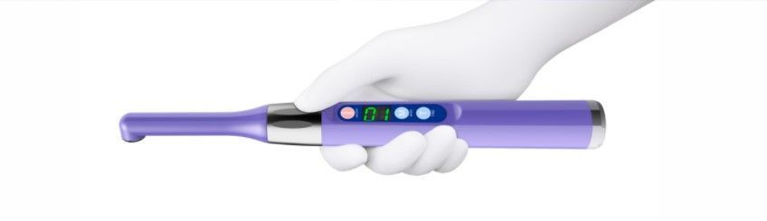 Woodpecker i-LED Purple &ndash; беспроводная фотополимерная лампа, 2500 мВт/см&sup2;, вращающаяся головка i-LED фото